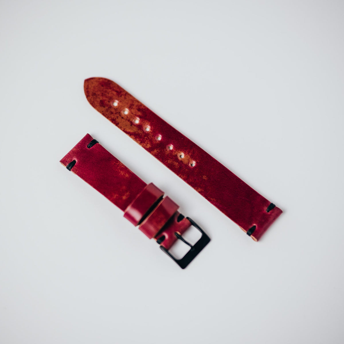20mm Shell Cordovan Strap - Lost Dutchman Leather handmade leather wallets