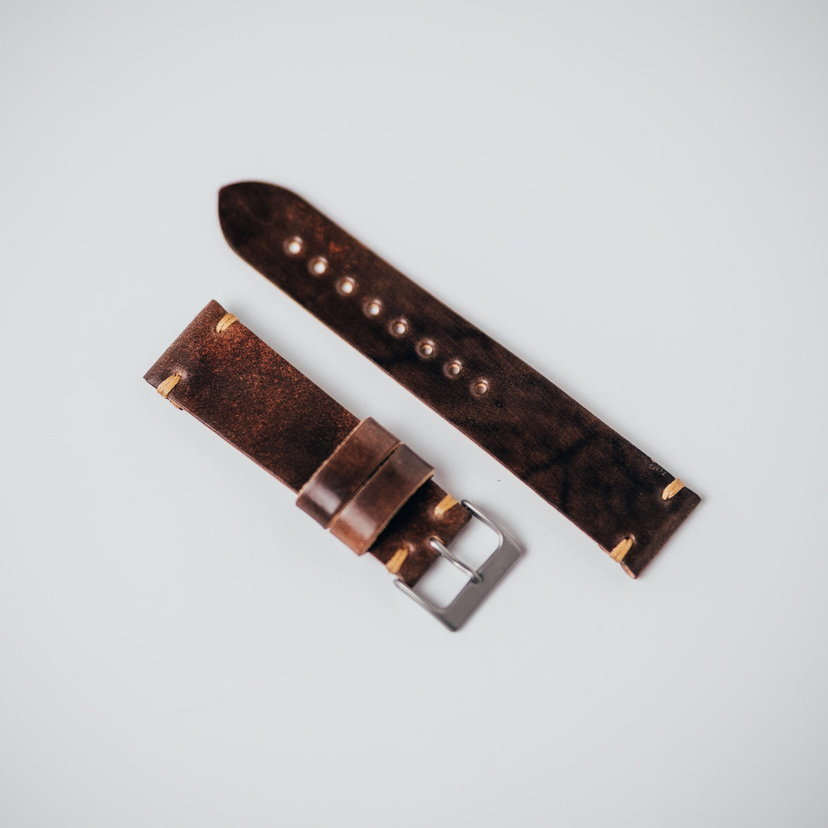 22mm Shell Cordovan Strap - Lost Dutchman Leather handmade leather wallets