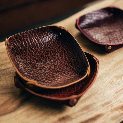 American Bison Catch-All - Lost Dutchman Leather handmade leather wallets