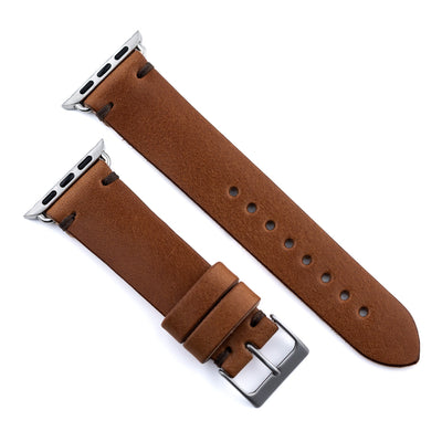Apple Watch Sol Strap – Brown - Lost Dutchman Leather handmade leather wallets