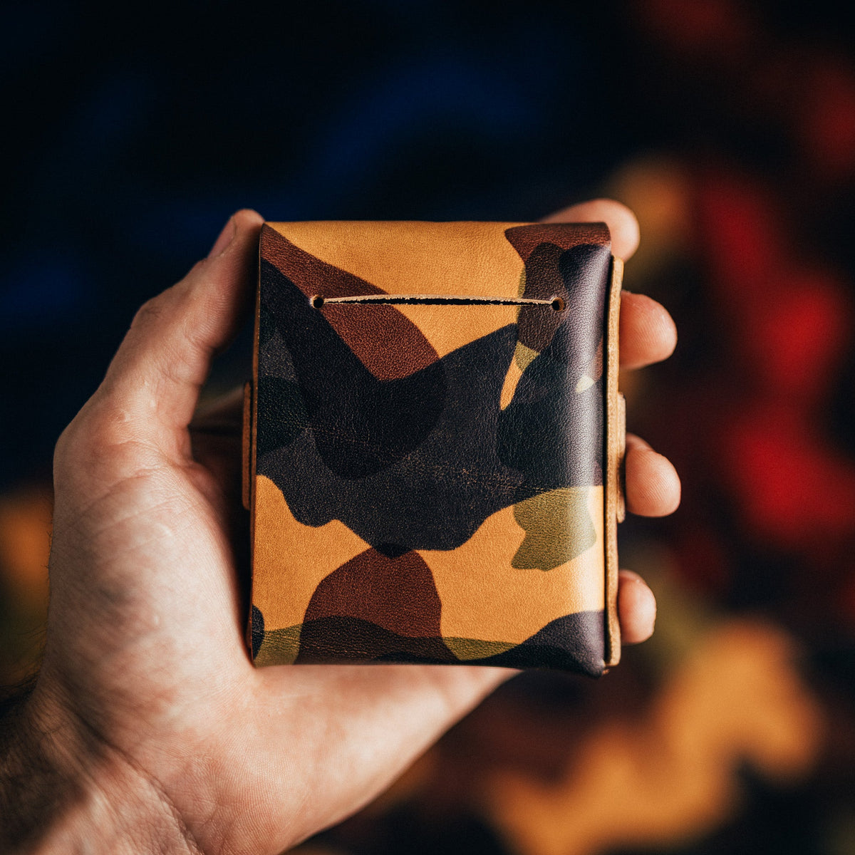 Camo Big Finn 2 - Lost Dutchman Leather handmade leather wallets