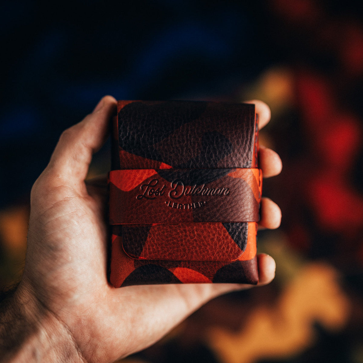 Camo Big Finn 2 - Lost Dutchman Leather handmade leather wallets