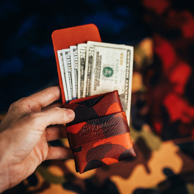 Camo Big Finn 2 - Lost Dutchman Leather handmade leather wallets