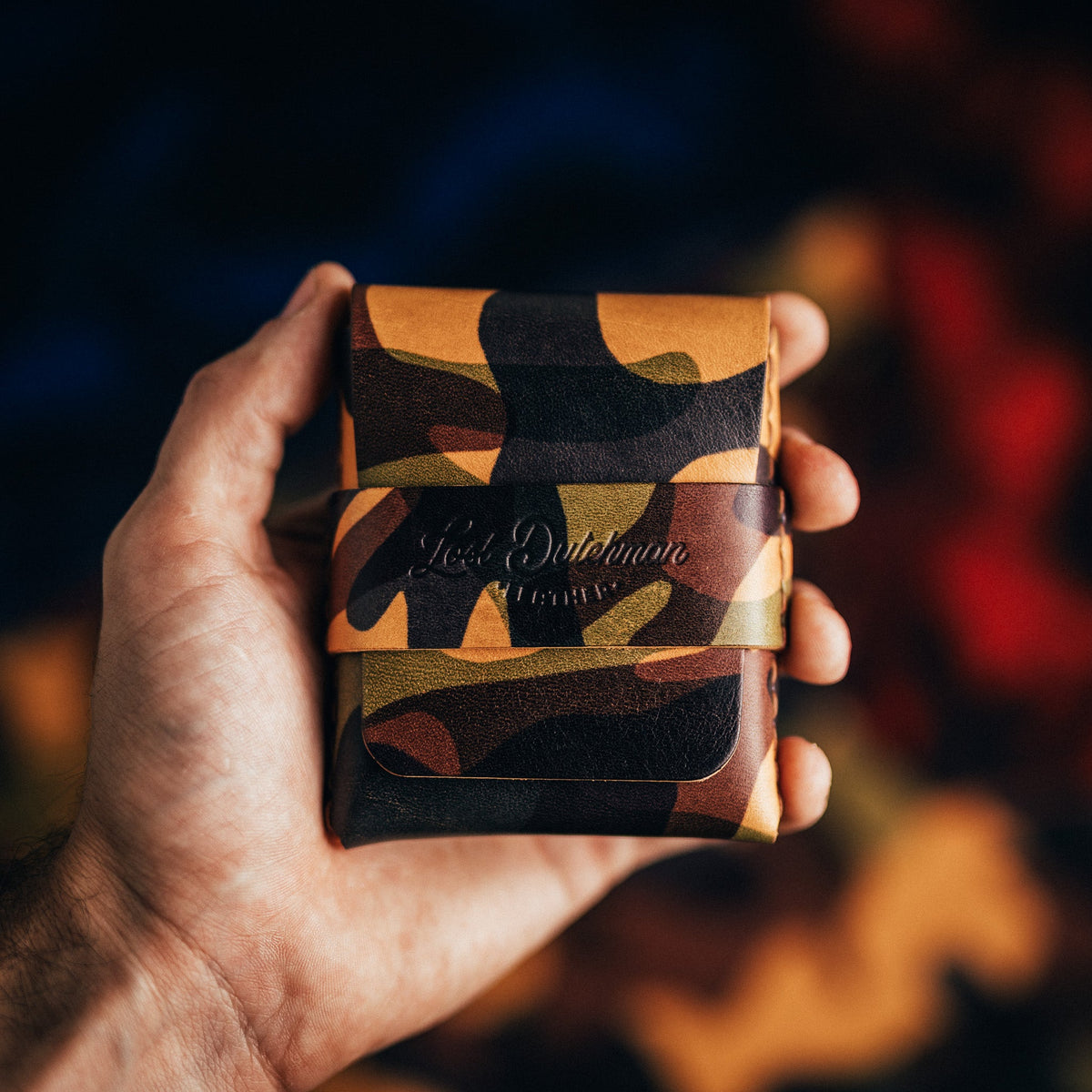 Camo Big Finn 2 - Lost Dutchman Leather handmade leather wallets