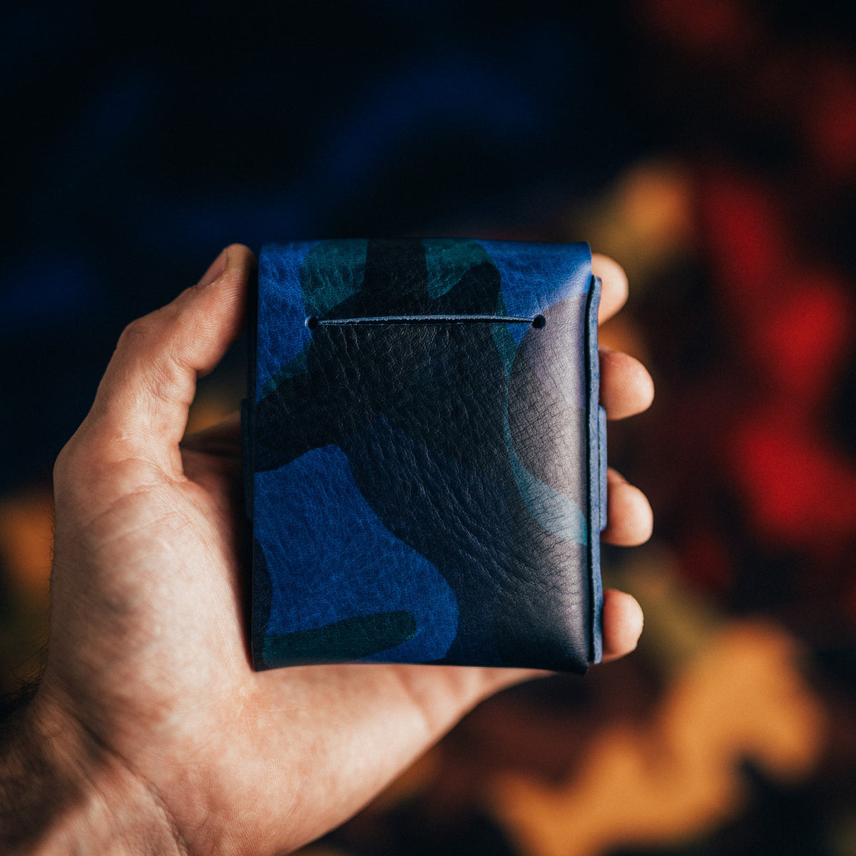 Camo Big Finn 2 - Lost Dutchman Leather handmade leather wallets