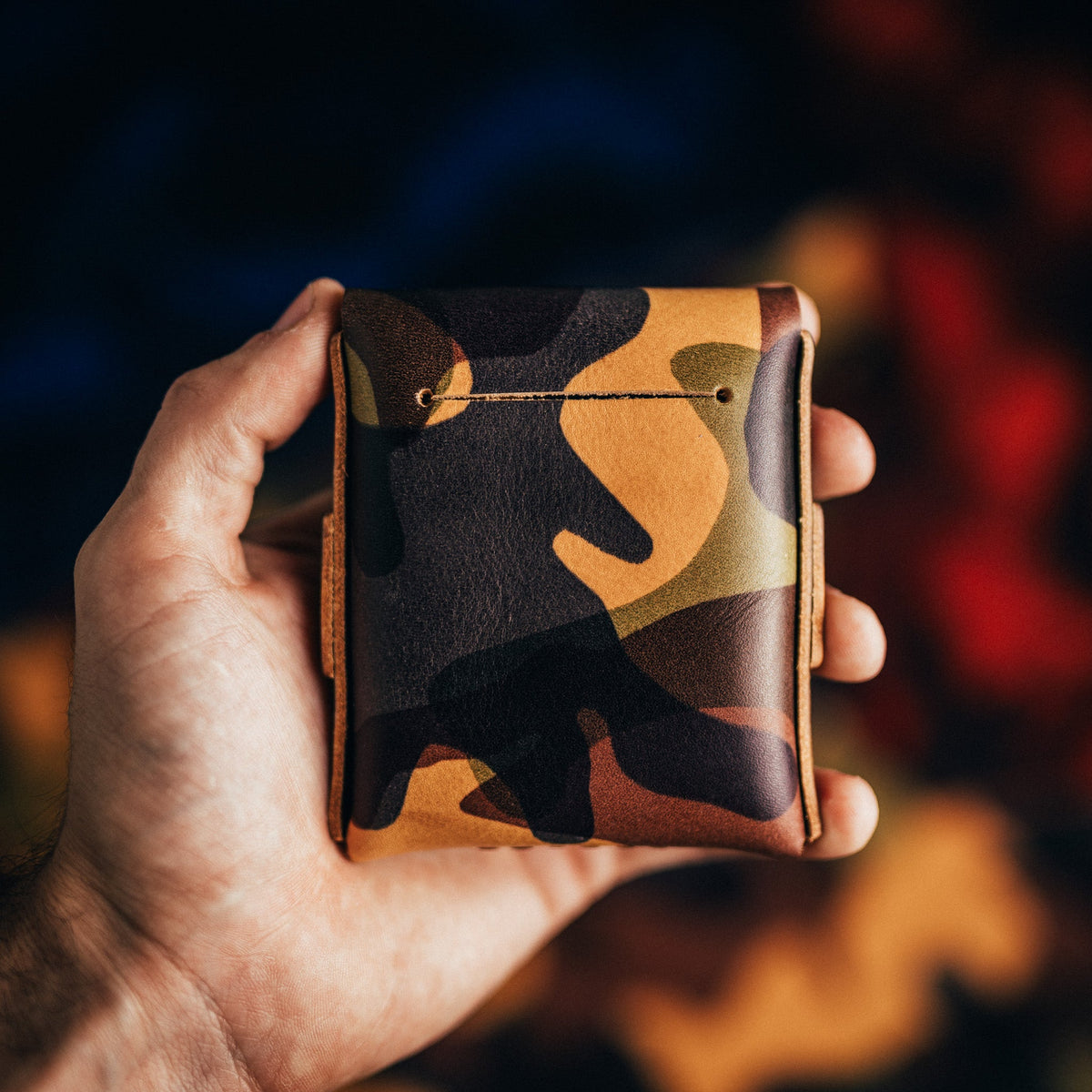 Camo Big Finn (classic) - Lost Dutchman Leather handmade leather wallets