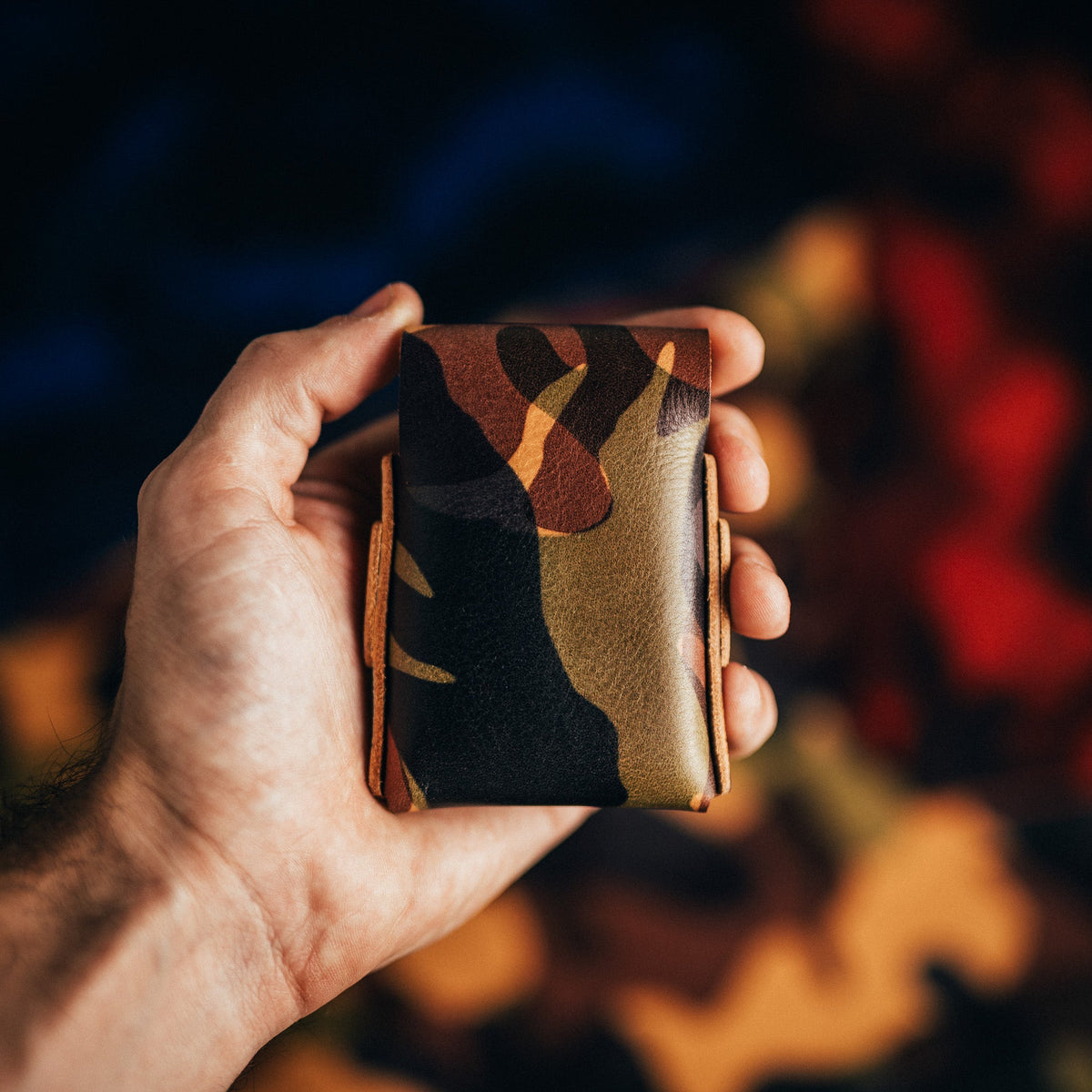 Camo Finnigan - Lost Dutchman Leather handmade leather wallets