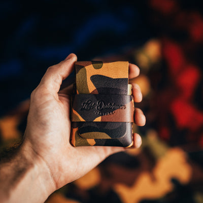 Camo Finnigan - Lost Dutchman Leather handmade leather wallets