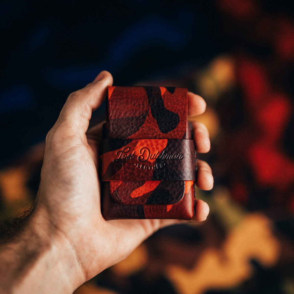 Camo Finnigan - Lost Dutchman Leather handmade leather wallets