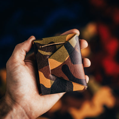Camo Franklin 2 - Lost Dutchman Leather handmade leather wallets