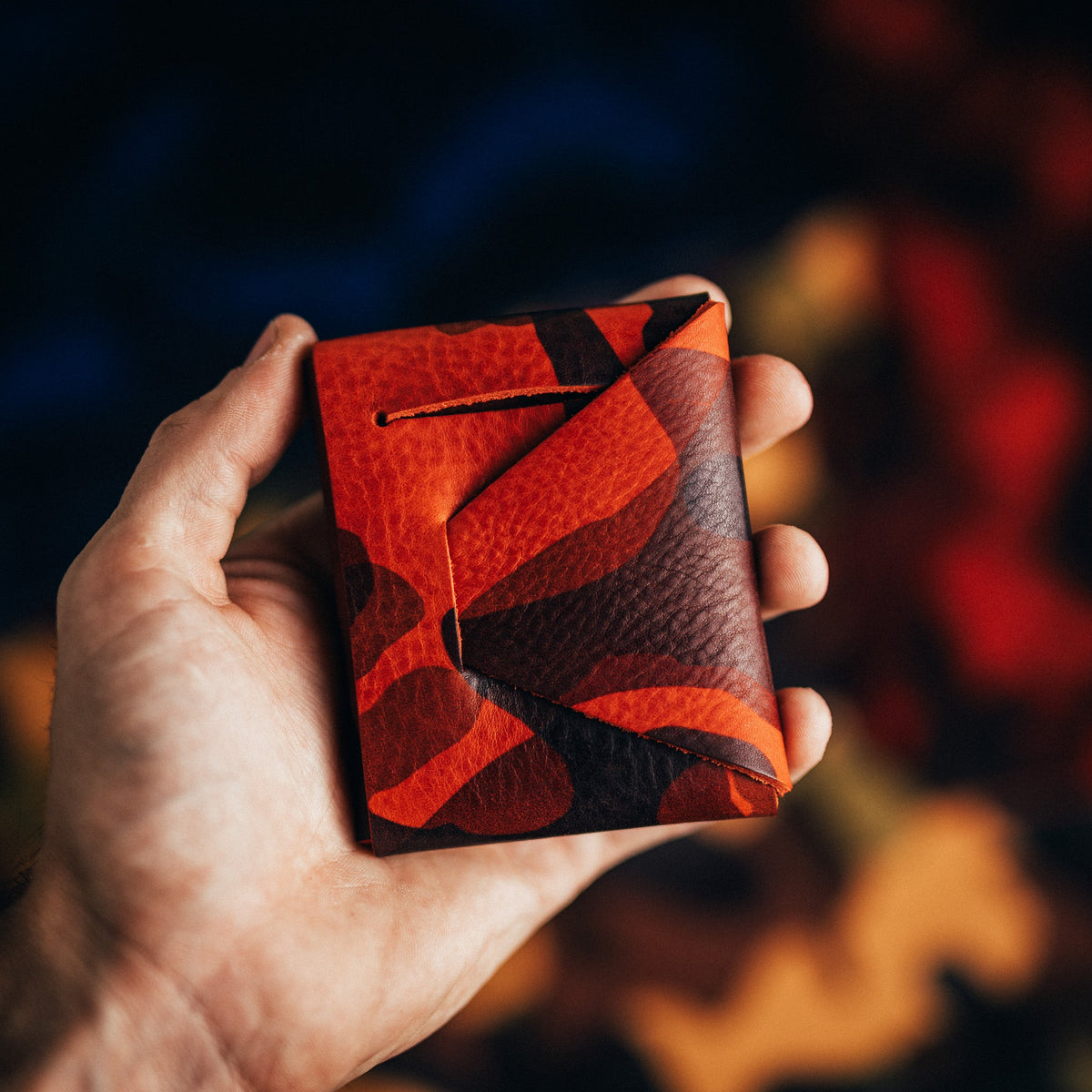Camo Franklin 2 - Lost Dutchman Leather handmade leather wallets