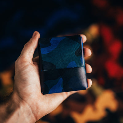 Camo Franklin 2 - Lost Dutchman Leather handmade leather wallets