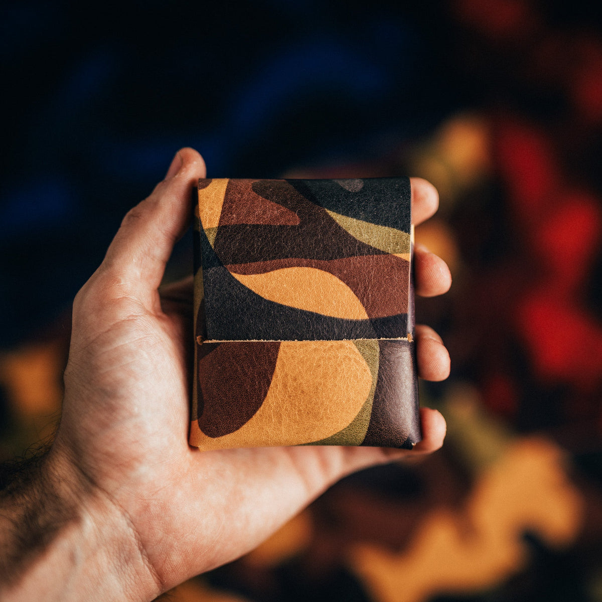 Camo Franklin (classic) - Lost Dutchman Leather handmade leather wallets