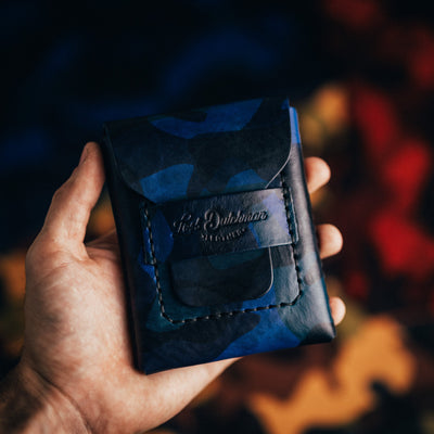 Camo Huckleberry Standard - Lost Dutchman Leather handmade leather wallets