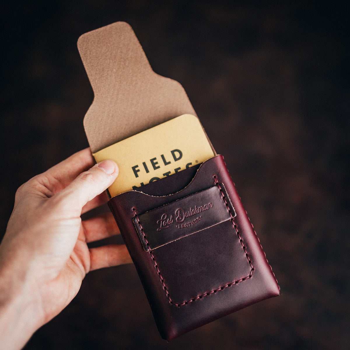 Chromexcel Huckleberry (Tall) - Lost Dutchman Leather handmade leather wallets