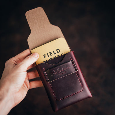Chromexcel Huckleberry (Tall) - Lost Dutchman Leather handmade leather wallets
