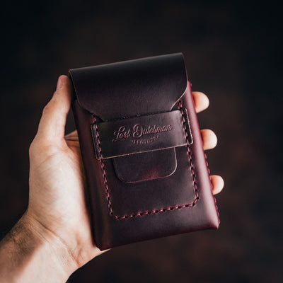 Chromexcel Huckleberry (Tall) - Lost Dutchman Leather handmade leather wallets