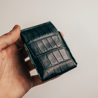 Crocodile Finnigan - Lost Dutchman Leather handmade leather wallets