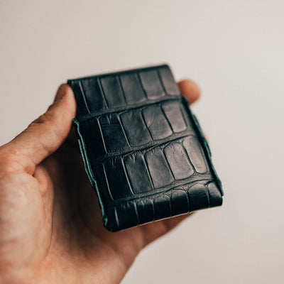 Crocodile Finnigan - Lost Dutchman Leather handmade leather wallets