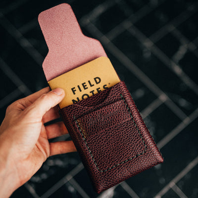 Dollaro Huckleberry (Tall) - Lost Dutchman Leather handmade leather wallets