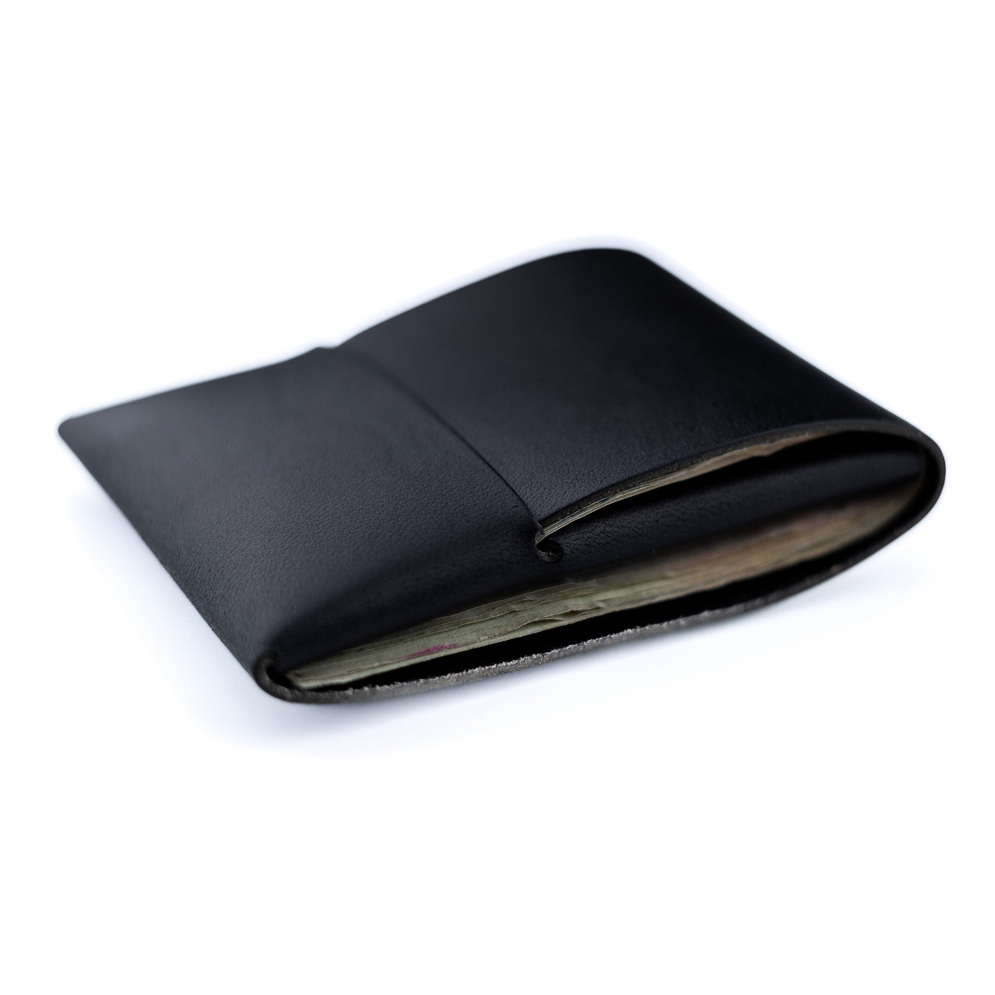 Franklin 2 – Black - Lost Dutchman Leather handmade leather wallets