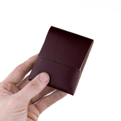 Franklin 2 – Burgundy - Lost Dutchman Leather handmade leather wallets