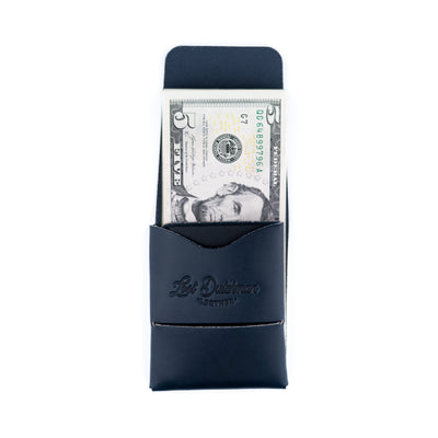 Franklin 2 – Navy - Lost Dutchman Leather handmade leather wallets