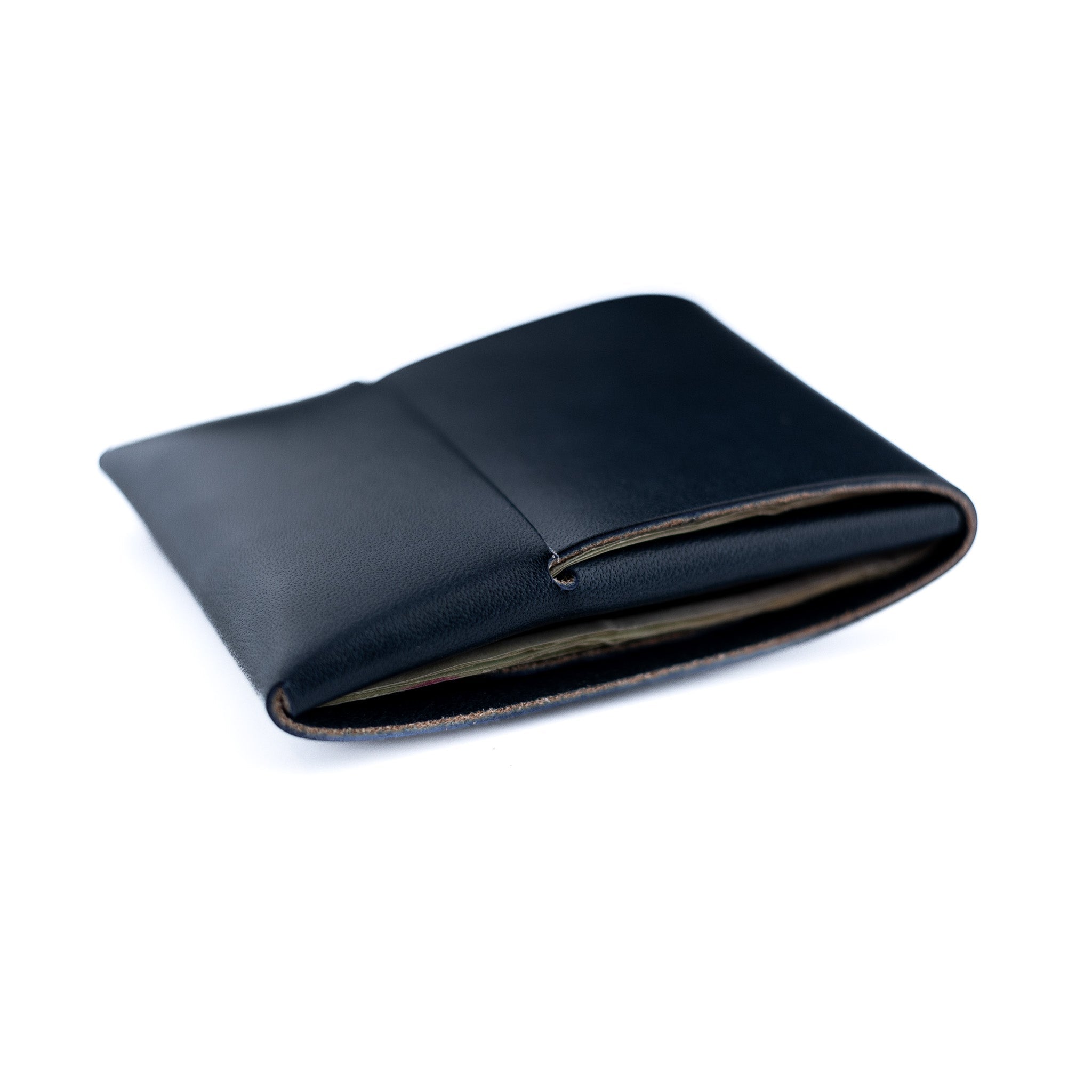 Franklin 2 – Navy - Lost Dutchman Leather handmade leather wallets