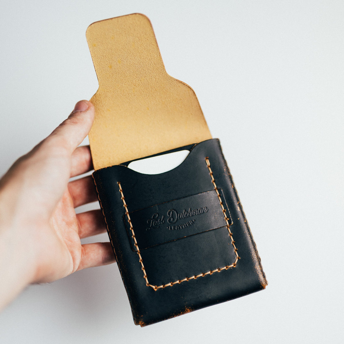 Ghost Huckleberry Standard - Lost Dutchman Leather handmade leather wallets