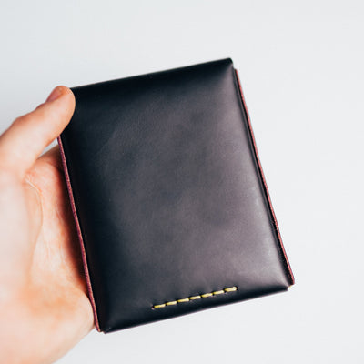 Ghost Huckleberry Standard - Lost Dutchman Leather handmade leather wallets
