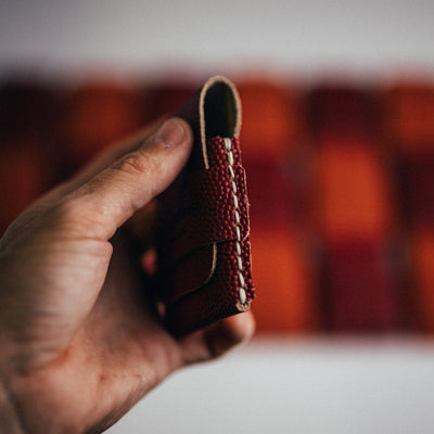 Horween Football Finnigan - Lost Dutchman Leather handmade leather wallets