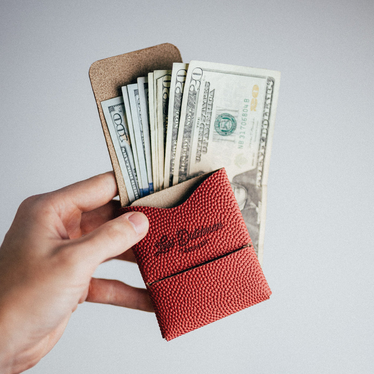 Horween Football Franklin 2 - Lost Dutchman Leather handmade leather wallets