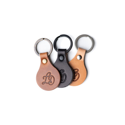 Key Tag - Black - Lost Dutchman Leather handmade leather wallets