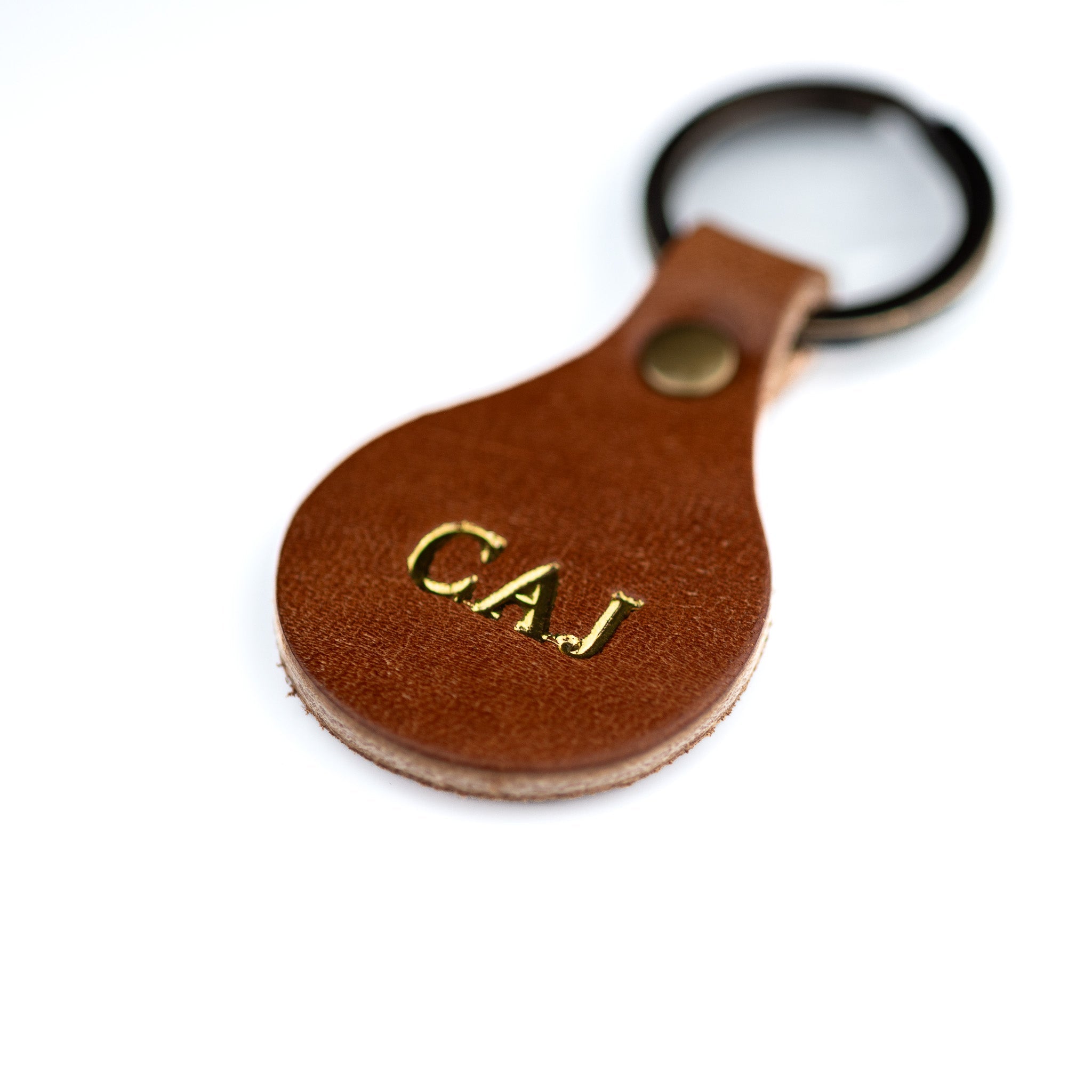 Key Tag - Brown - Lost Dutchman Leather handmade leather wallets