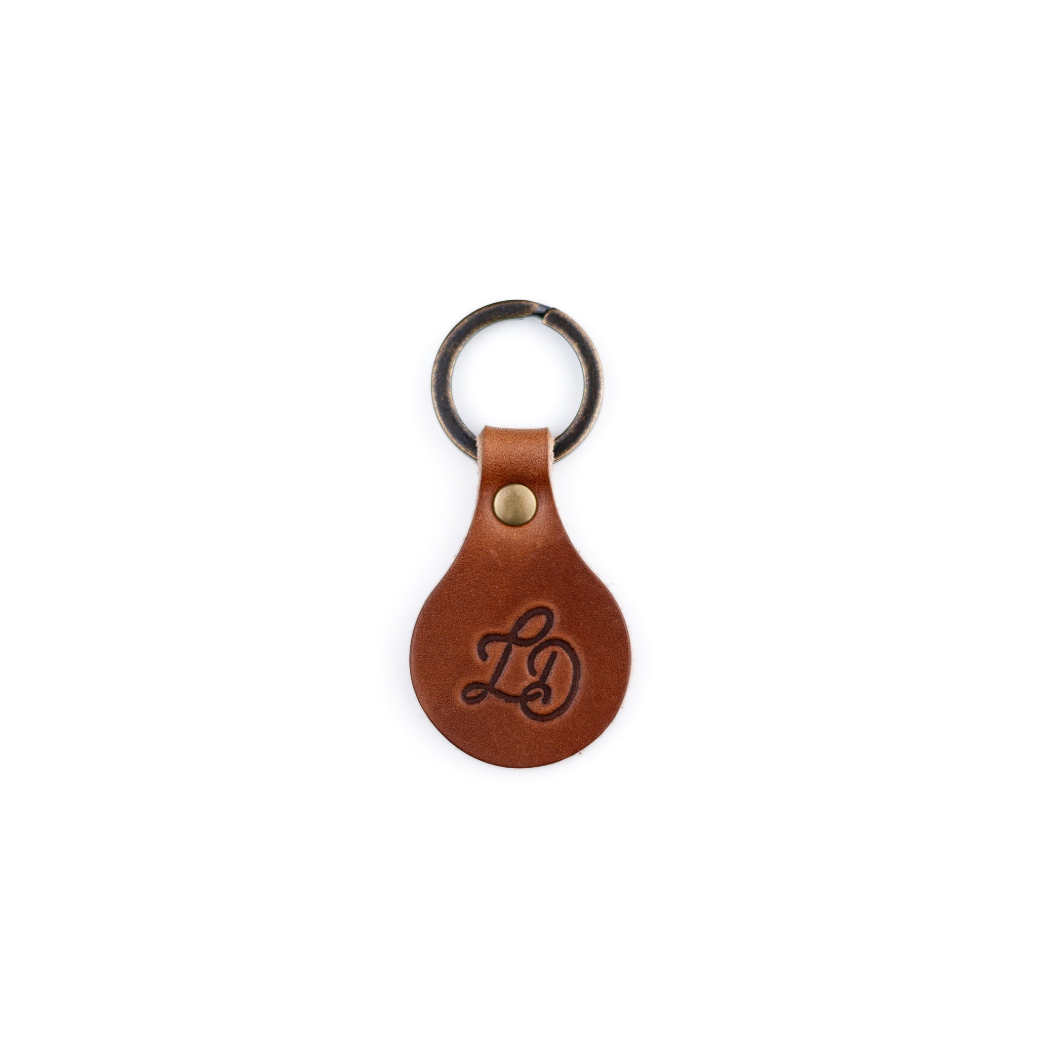 Key Tag - Brown - Lost Dutchman Leather handmade leather wallets