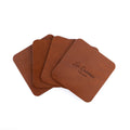 Leather Coasters - Brown
