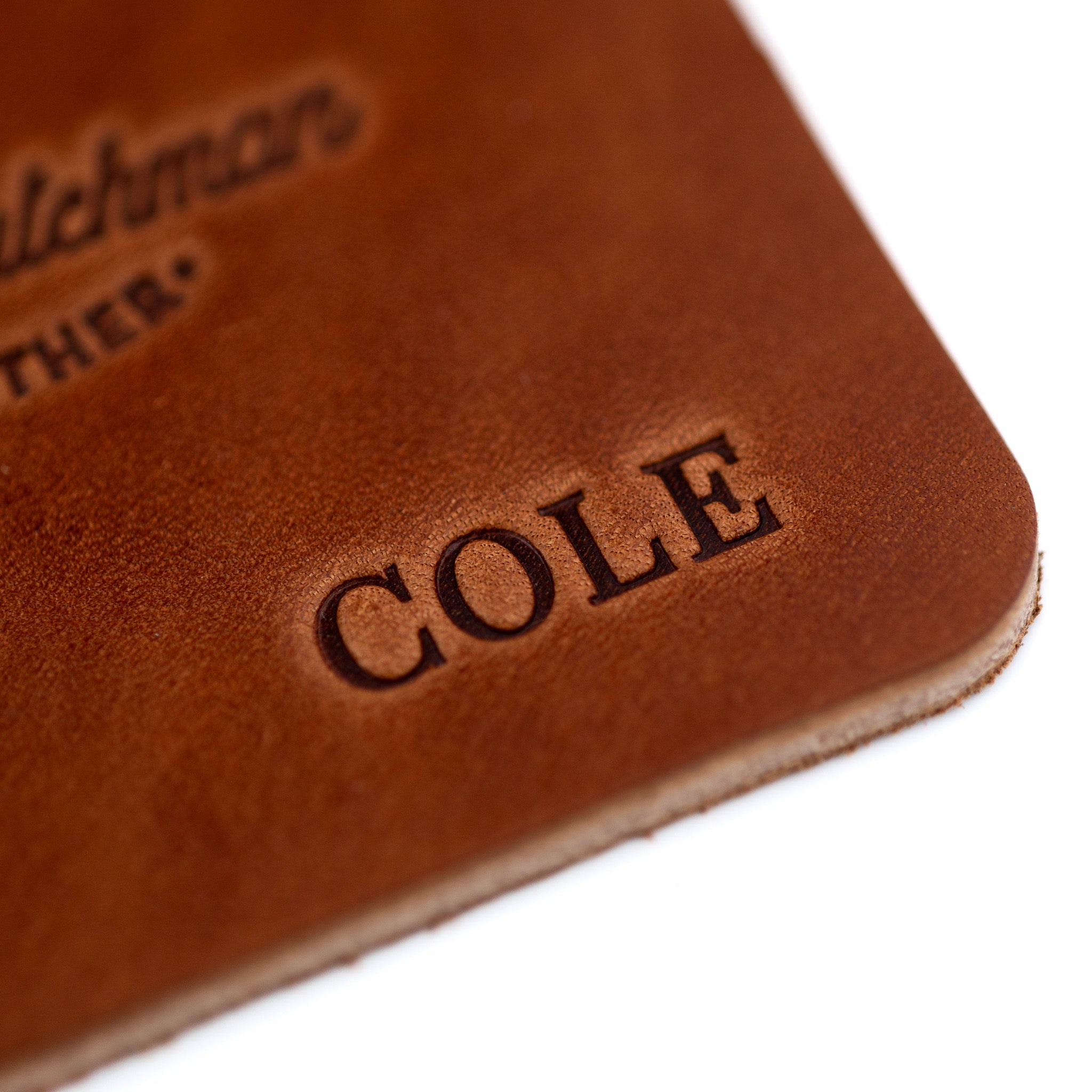 Leather Coasters - Brown - Lost Dutchman Leather handmade leather wallets