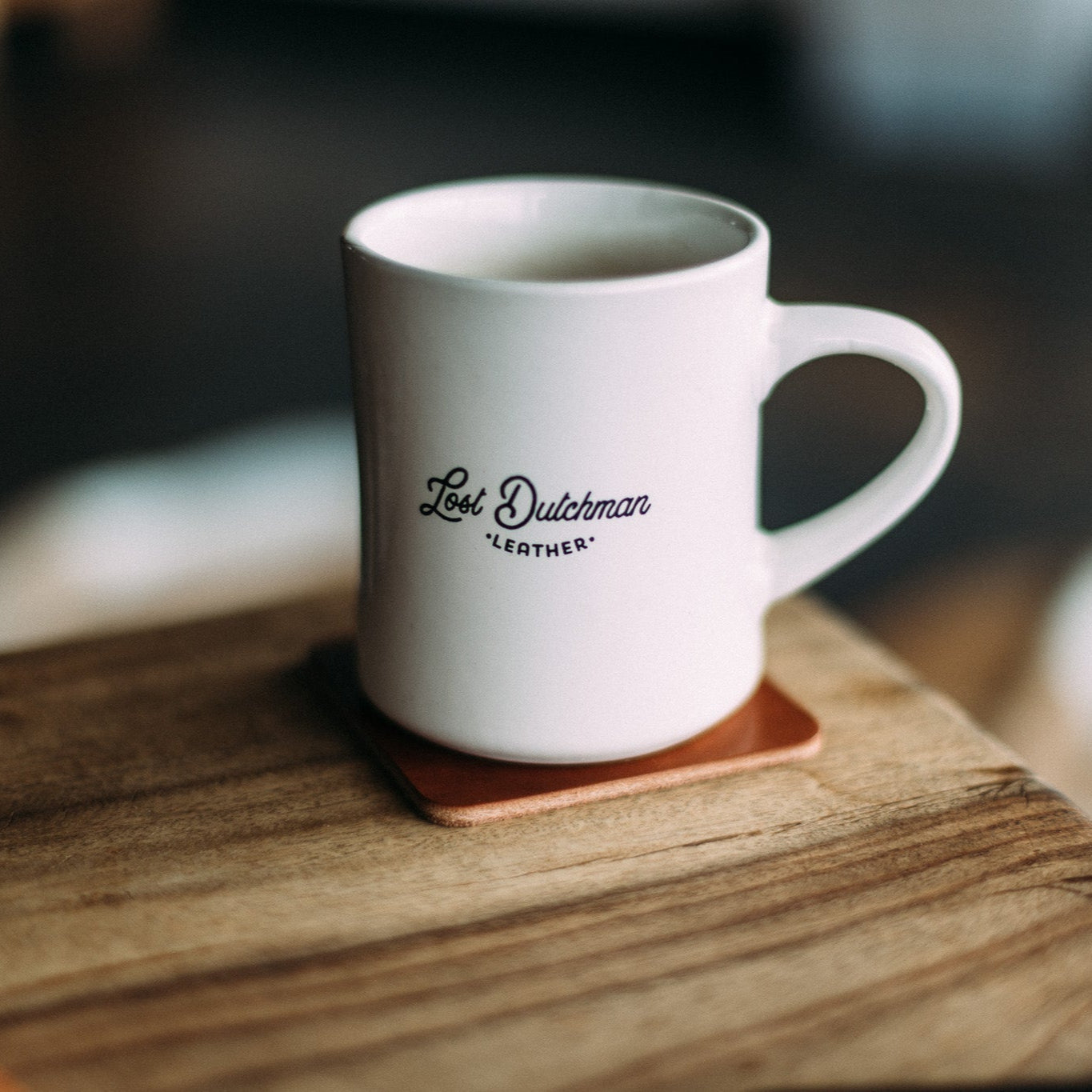Leather Coasters - Lost Dutchman Leather handmade leather wallets