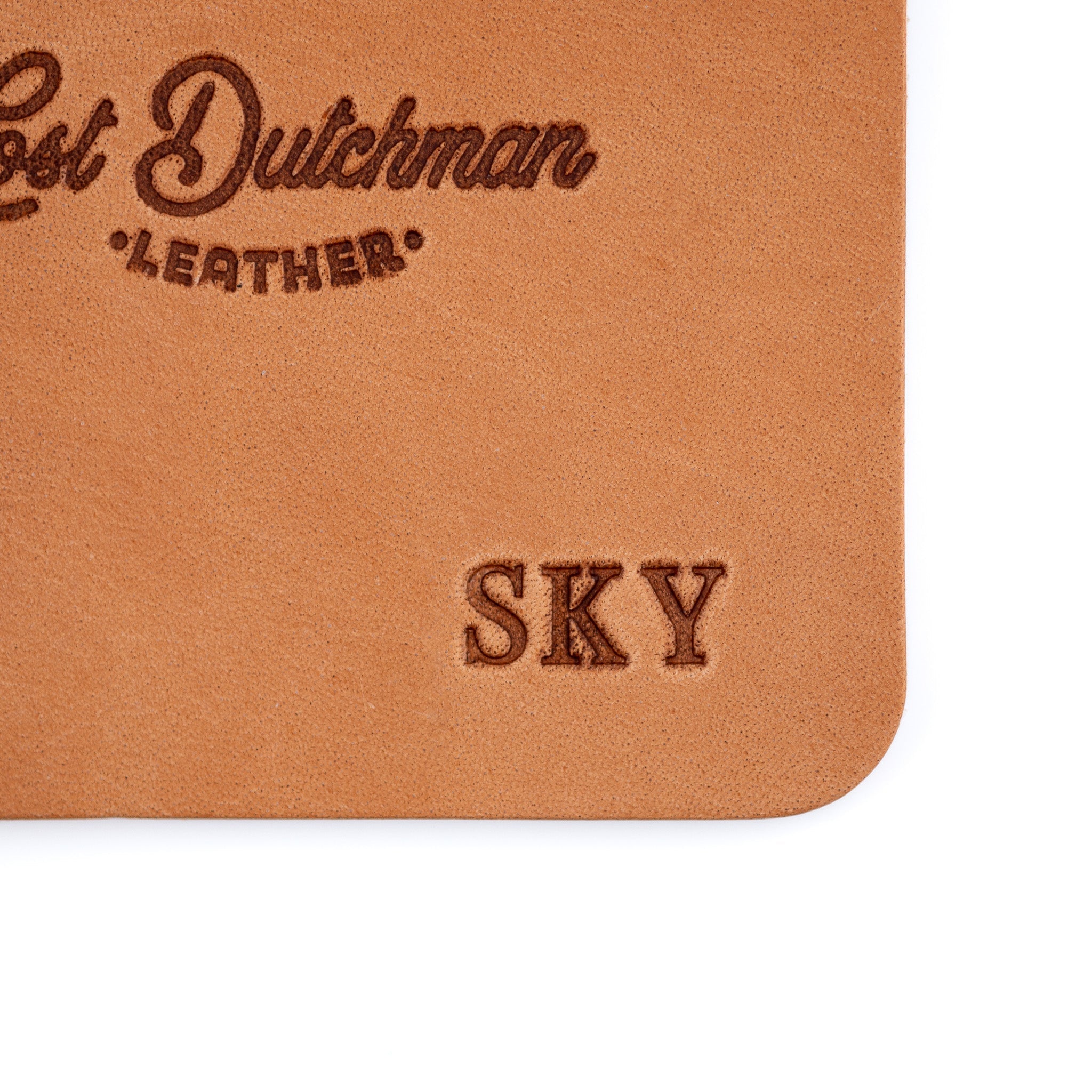 Leather Coasters - Russet - Lost Dutchman Leather handmade leather wallets