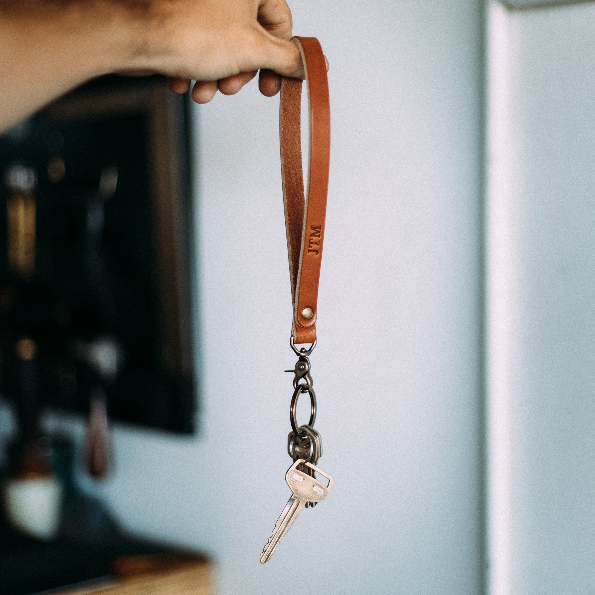 Long Lanyard - Brown - Lost Dutchman Leather handmade leather wallets