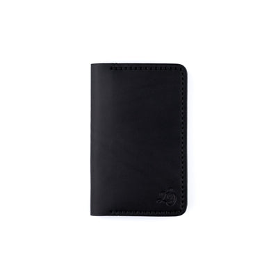 Notebook/Passport Cover – Black - Lost Dutchman Leather handmade leather wallets