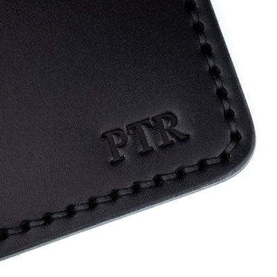 Notebook/Passport Cover – Black - Lost Dutchman Leather handmade leather wallets