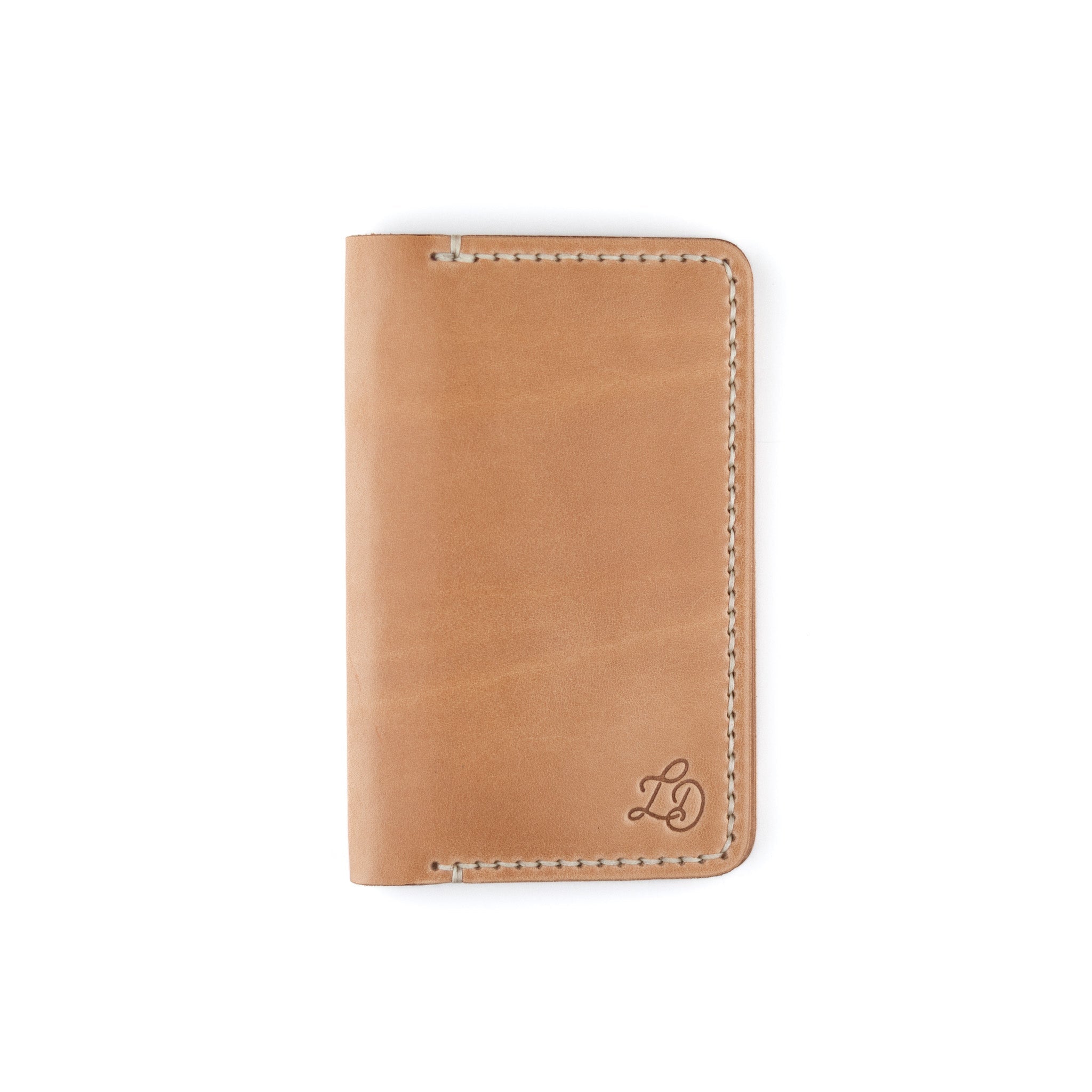 Notebook/Passport Cover – Russet - Lost Dutchman Leather handmade leather wallets