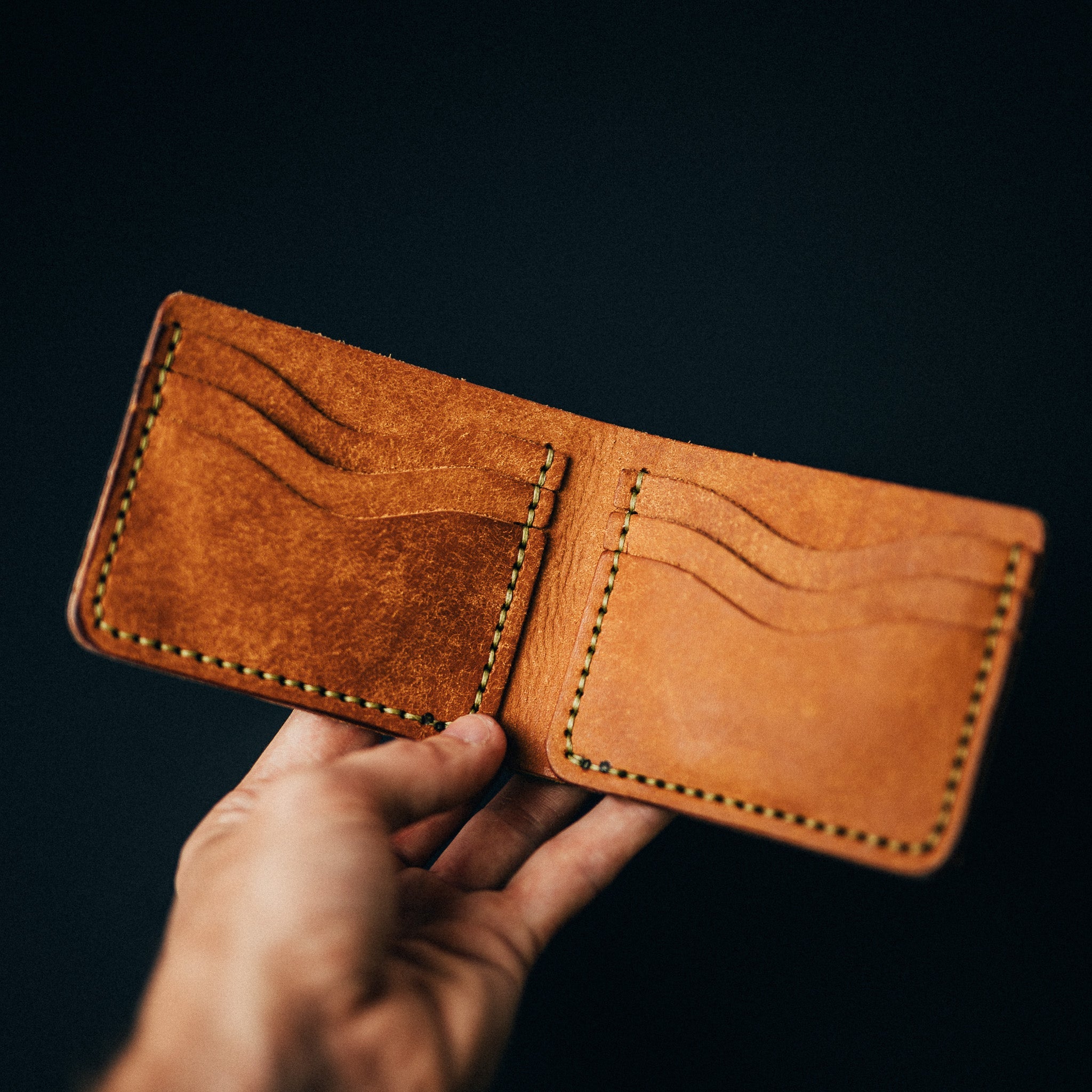 Pueblo Dad Wallet - Lost Dutchman Leather handmade leather wallets