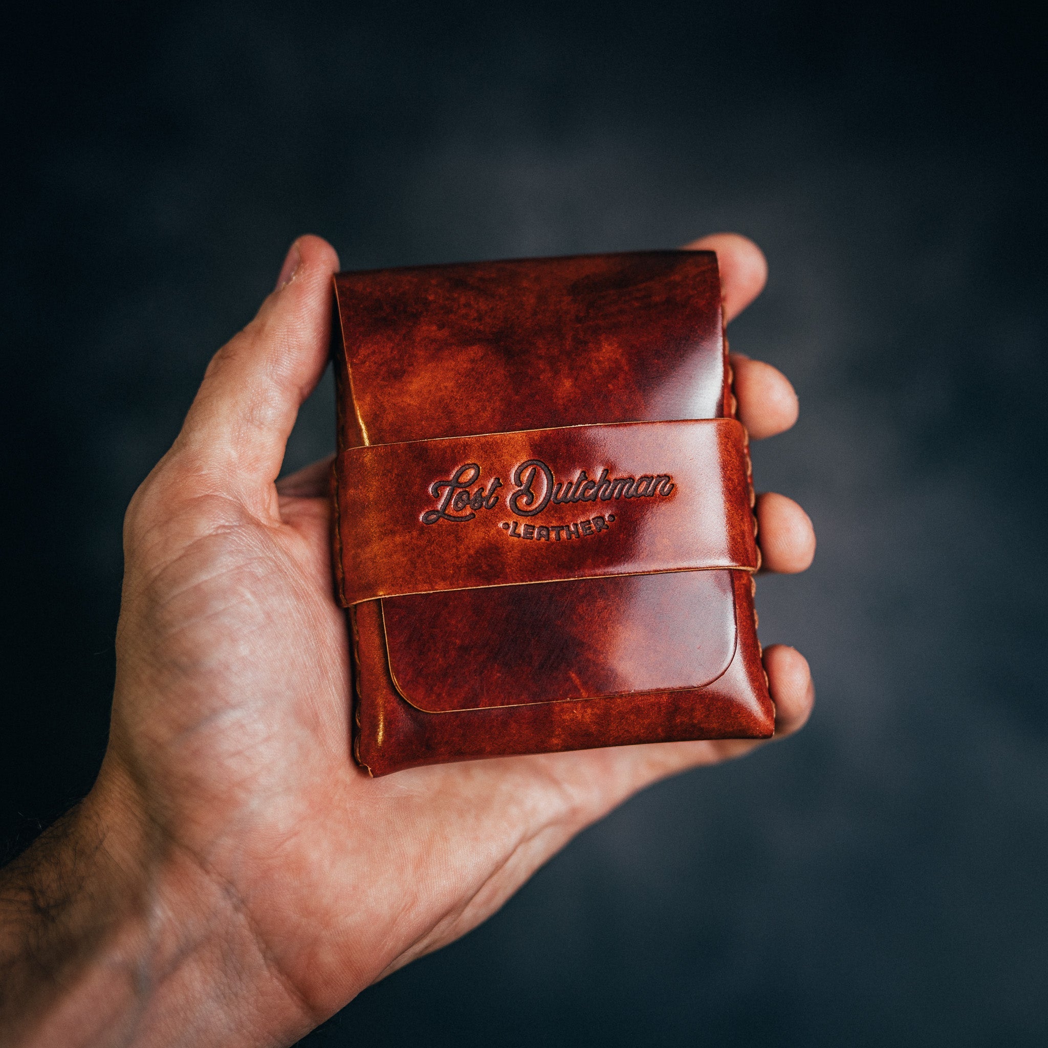 Shell Cordovan Big Finn 2 - Lost Dutchman Leather handmade leather wallets