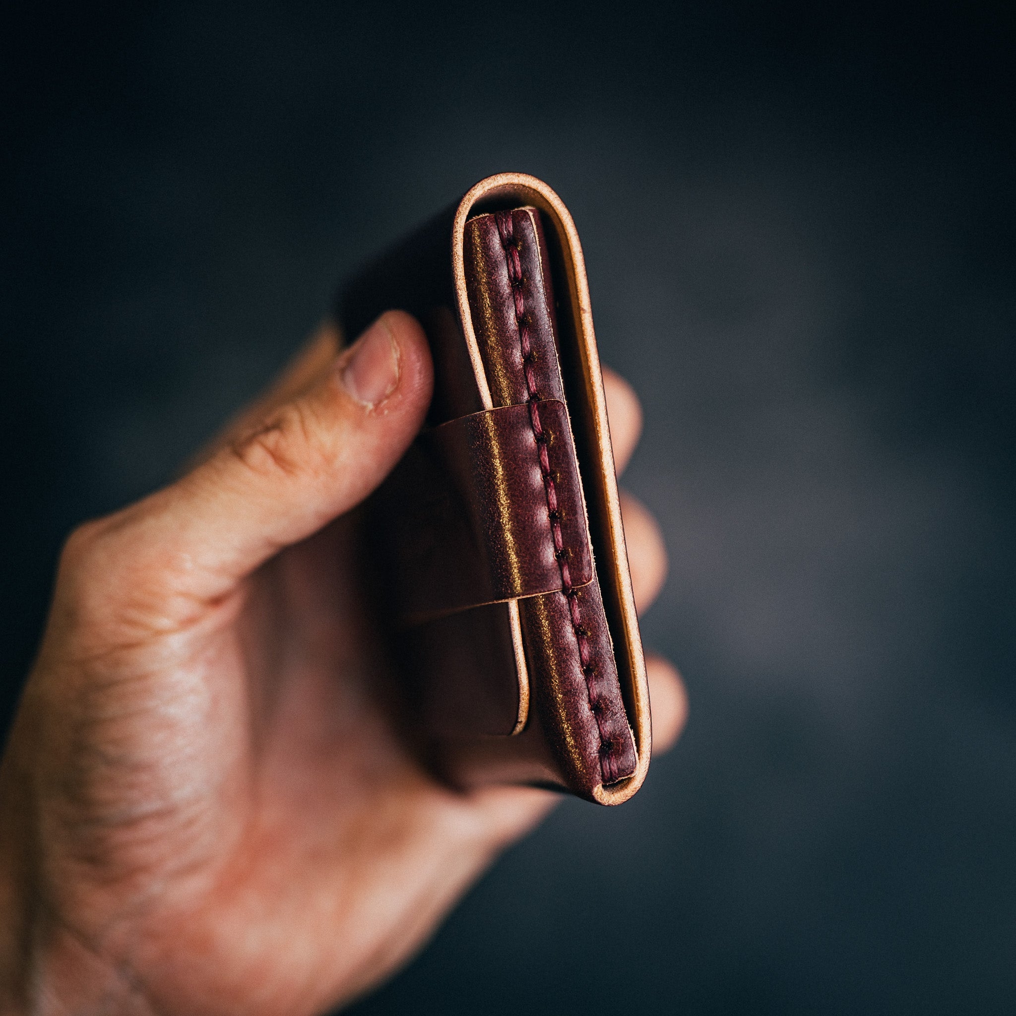 Shell Cordovan Big Finn 2 - Lost Dutchman Leather handmade leather wallets