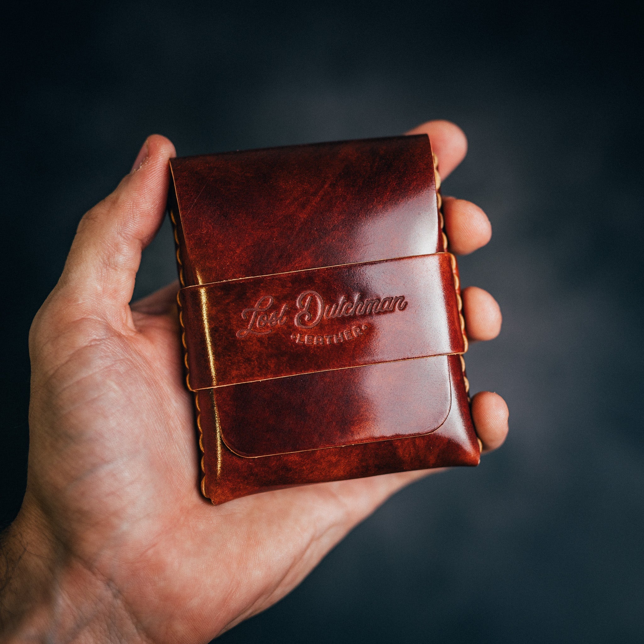Shell Cordovan Big Finn 2 - Lost Dutchman Leather handmade leather wallets