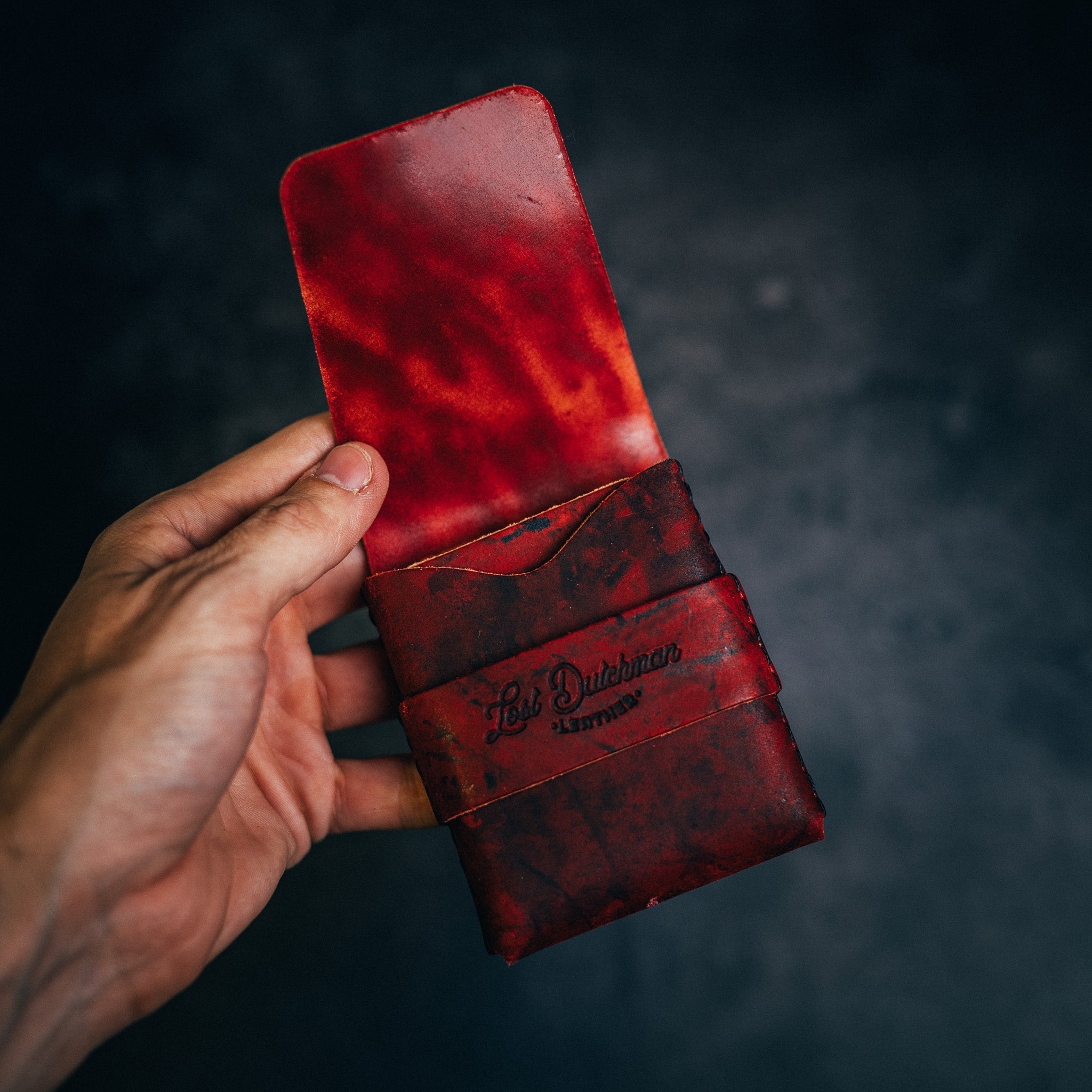Shell Cordovan Big Finn 2 - Lost Dutchman Leather handmade leather wallets