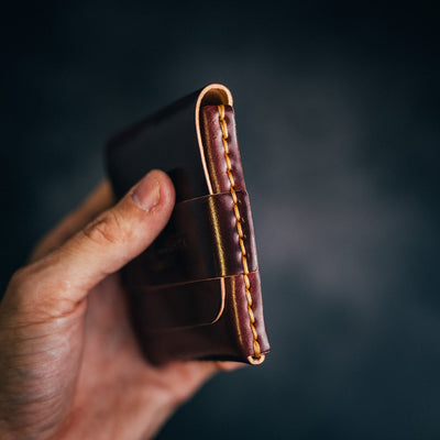 Shell Cordovan Big Finn (classic) - Lost Dutchman Leather handmade leather wallets