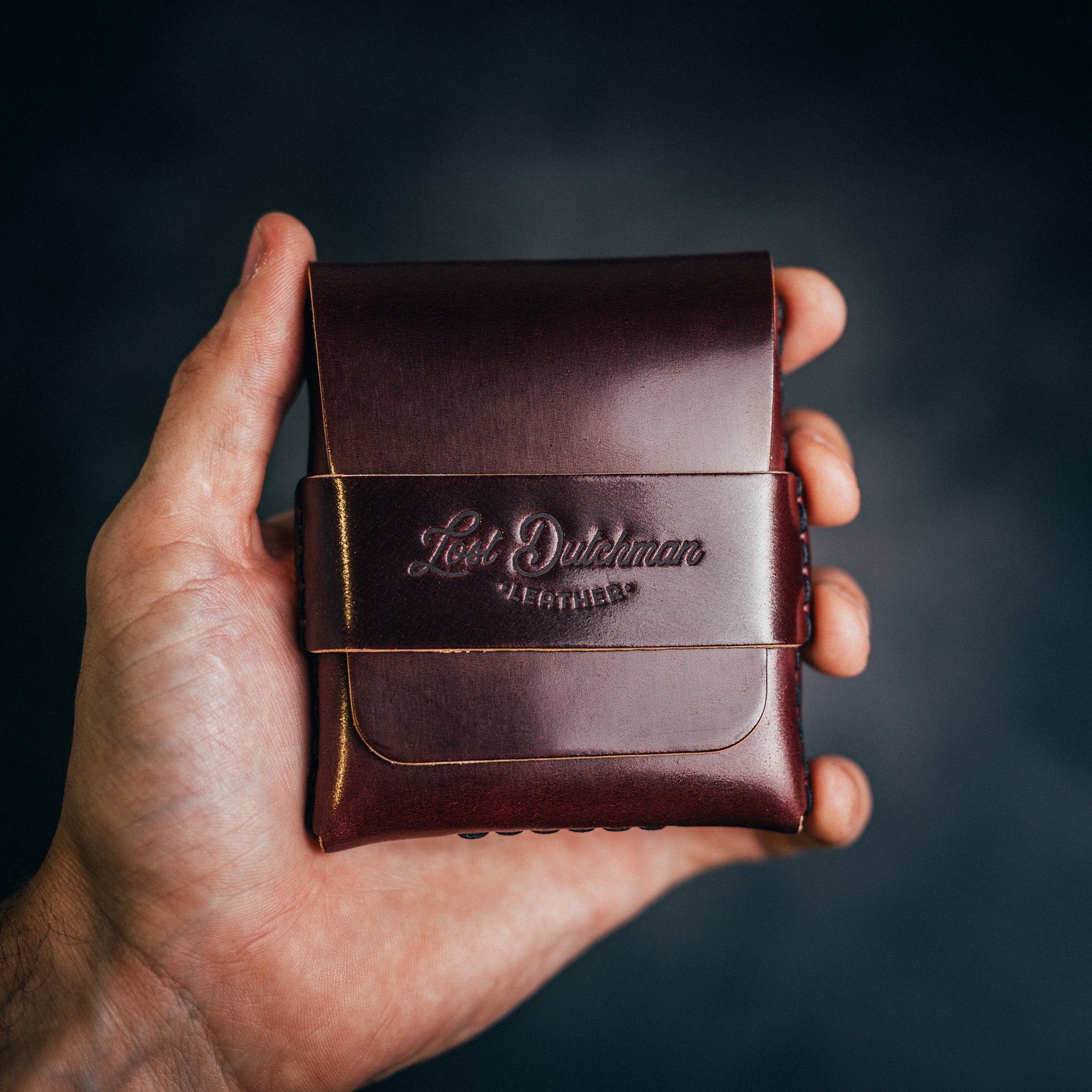 Shell Cordovan Big Finn (classic) - Lost Dutchman Leather handmade leather wallets